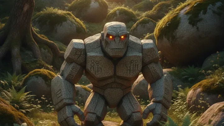 Golem des Monts de la Madeleine | mythe et mascotte - golem monts madeleine histoire mascotte